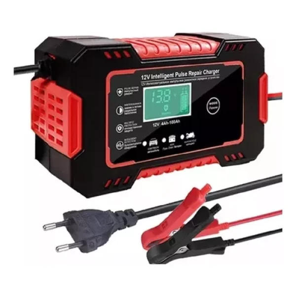 Cargador Bateria Digital C/ Pulsador Reparador 12 Volt
